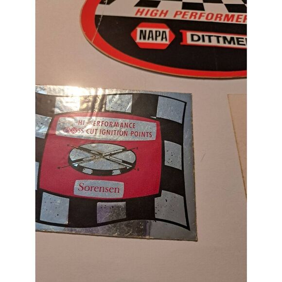 Vintage Original Lot 3 Decal Stickers Napa Dittmer Sorensen Galveston Next - Picture 7 of 9